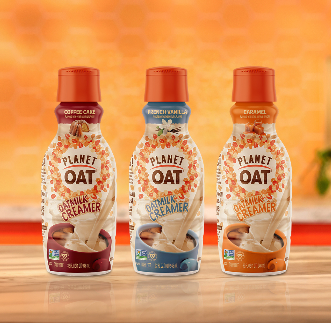 Planet Oat Creamer products on a countertop