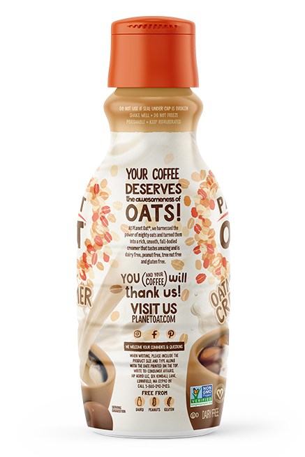 Planet Oat Creamer Brown Sugar Cookie 32oz Left