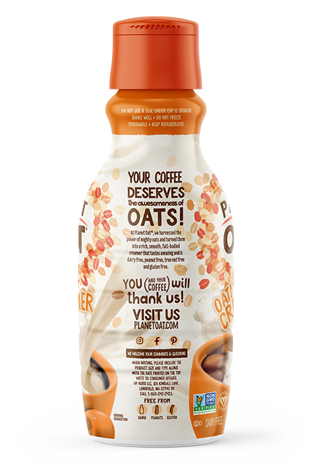 Planet Oat Creamer Caramel 32oz Left