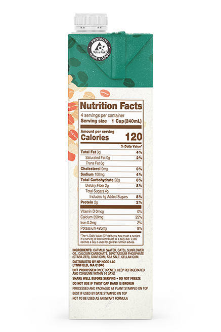 Planet Oat Extra Creamy Oatmilk Aseptic 32oz Right