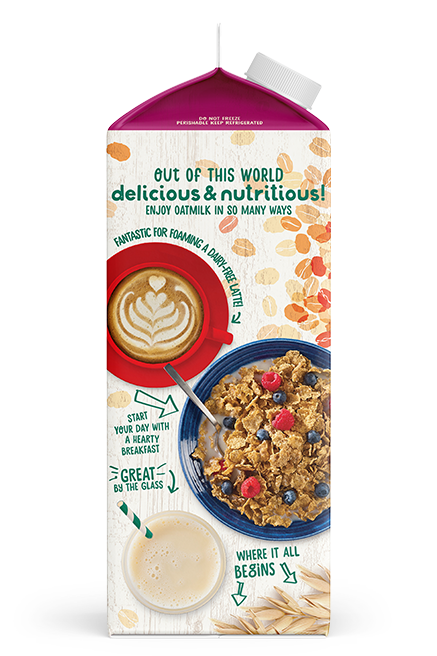 Planet Oat Oatmilk Unsweetened Extra Creamy 52oz Left