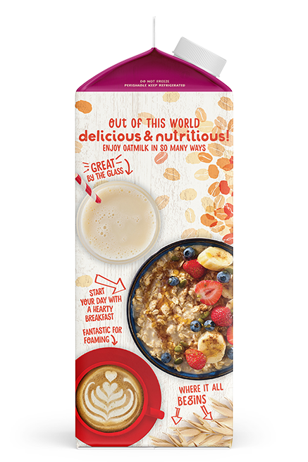 Planet Oat Oatmilk Unsweetened Original 52oz Left