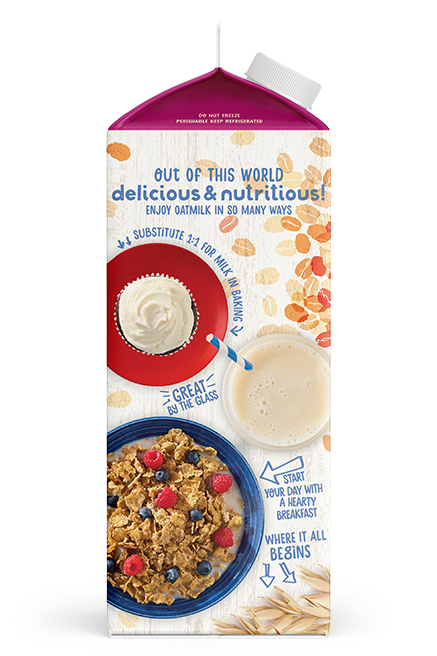 Planet Oat Oatmilk Unsweetened Vanilla 52oz Left