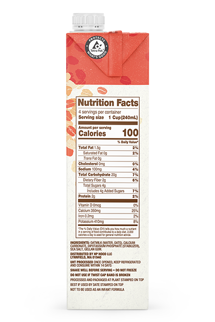 Planet Oat Original Oatmilk Aseptic 32oz Right