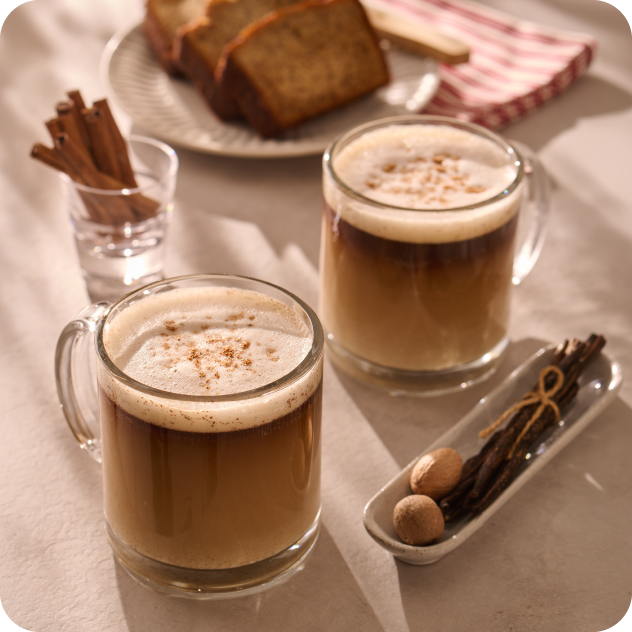 banana bread oatmilk latte