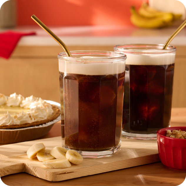 banana cream pie oatmilk cold brew