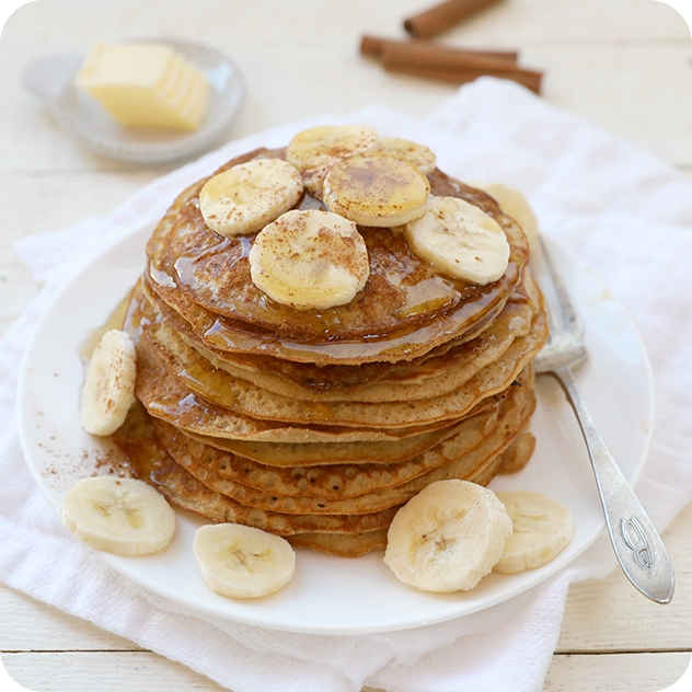 banana oat pancakes