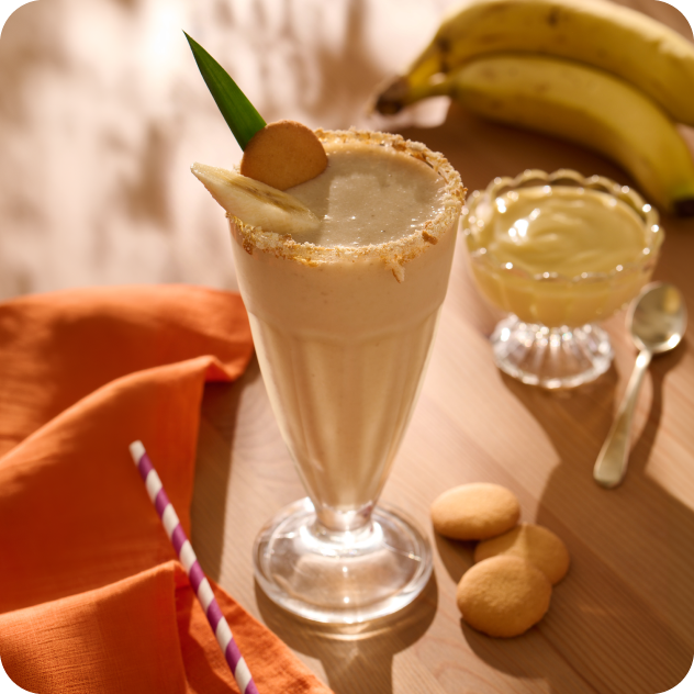 banana pudding oatmilk shake