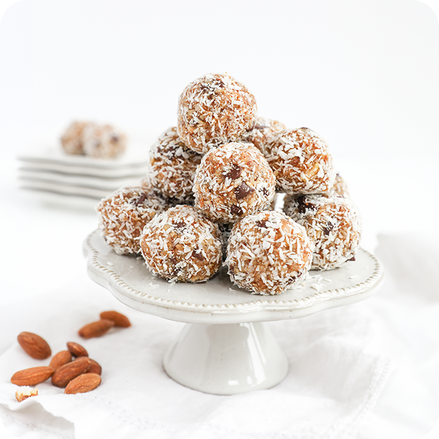 coconut almond energy bites
