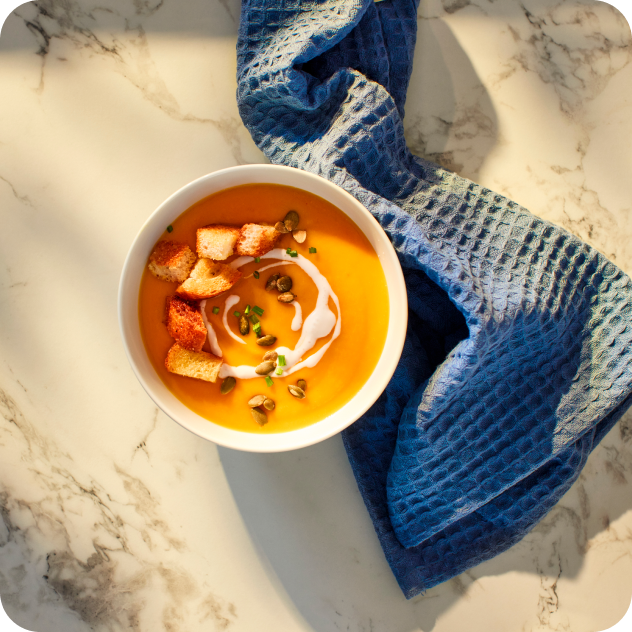 creamy but creamless butternut squash soup