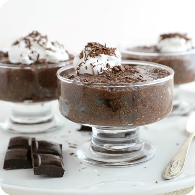 dark chocolate chia pudding