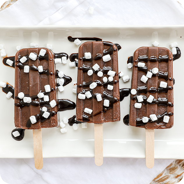 dark chocolate fudgesicles
