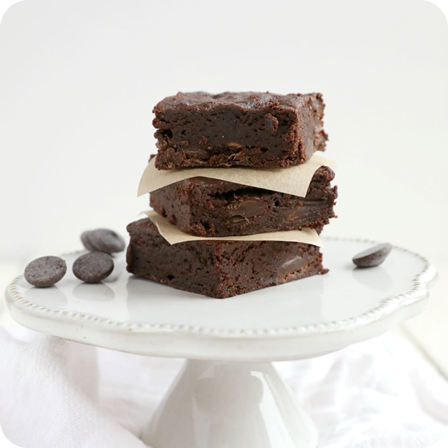 double dark chocolate brownies