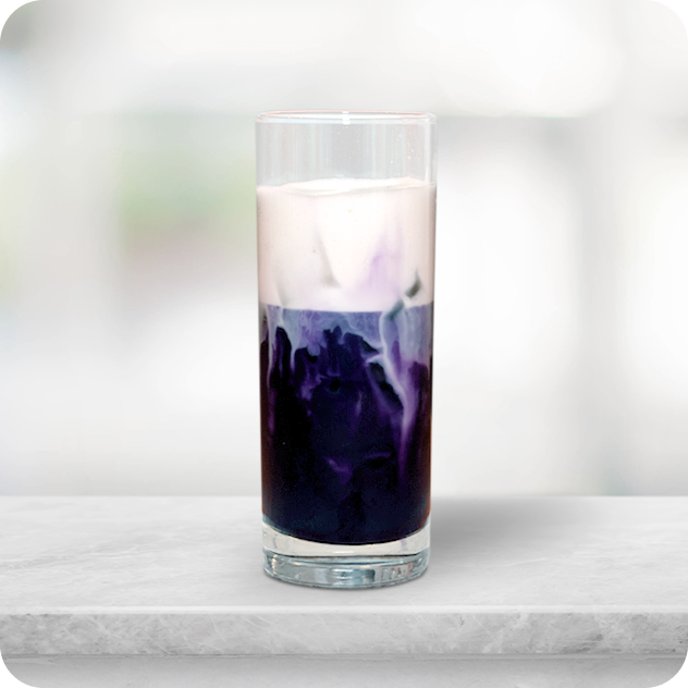 iced ube latte