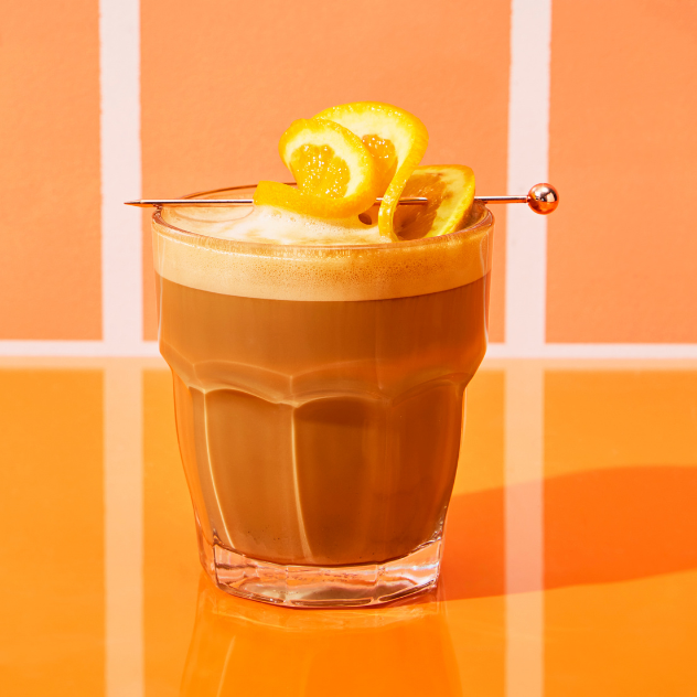 Orange Creamsicle Hot Latte