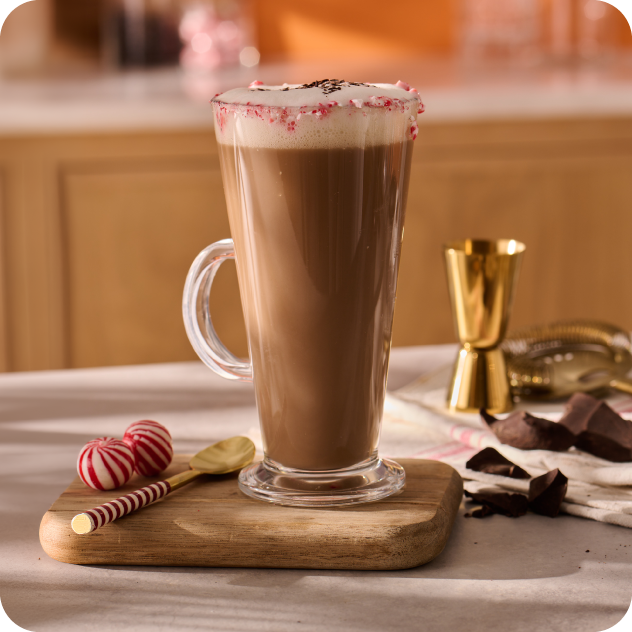 peppermint mocha oatmilk cocktail