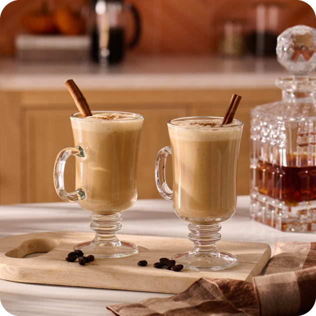 spiked pumpkin spiced oatmilk latte