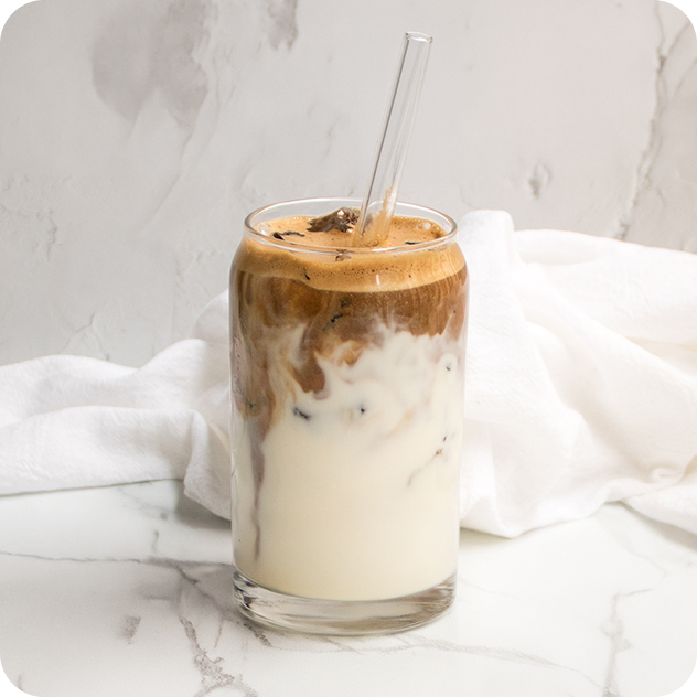 tahini oatmilk iced latte