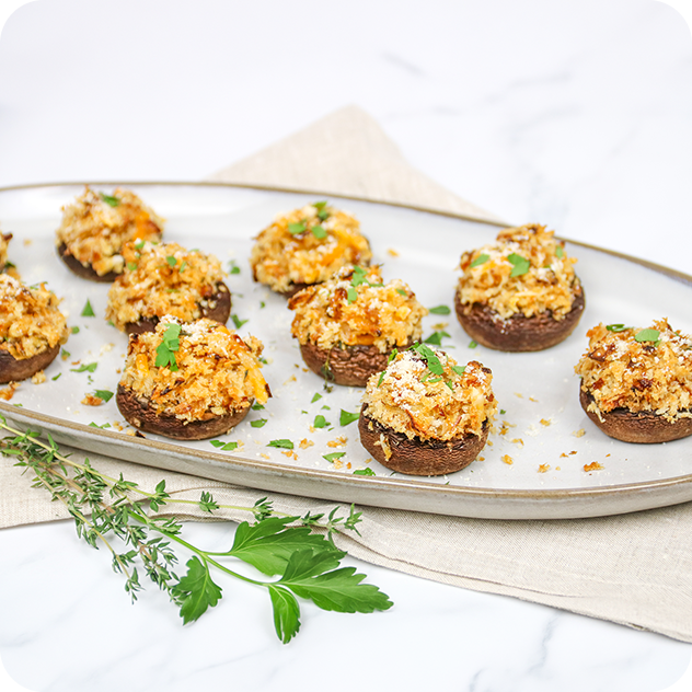 vegan stuffed mushrooms