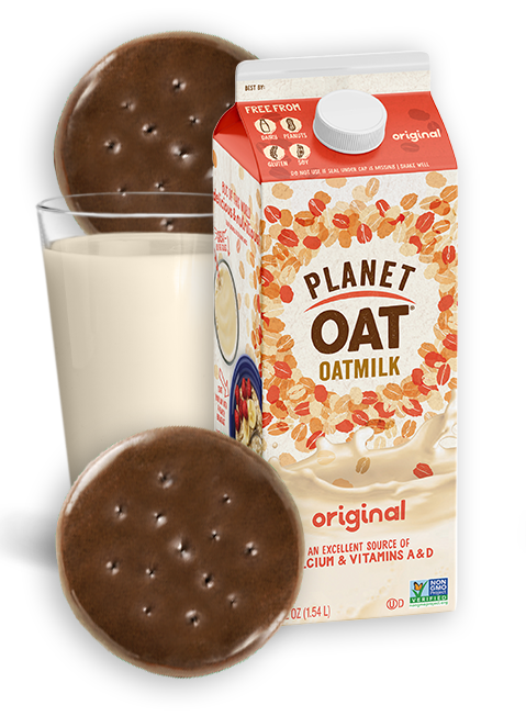 Original Oatmilk and Girl Scout cookies